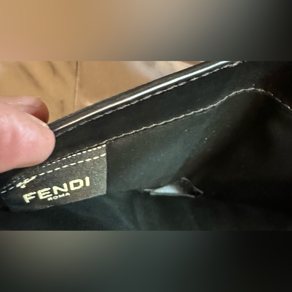 Fendi Black Bifold Leather Wallet Snap Zip Closure 8M0407 Includes COA - Picture 10 of 16